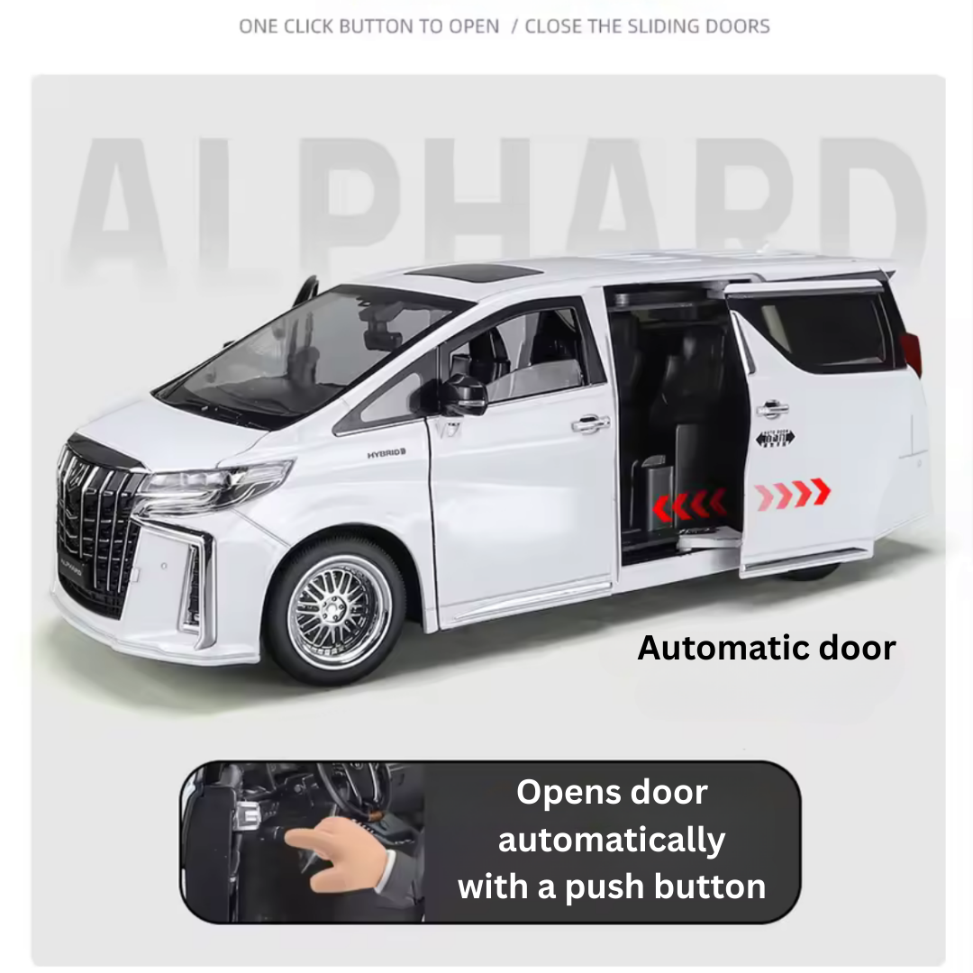 ALPHARD BLACK SUNROOF DIECAST MODEL