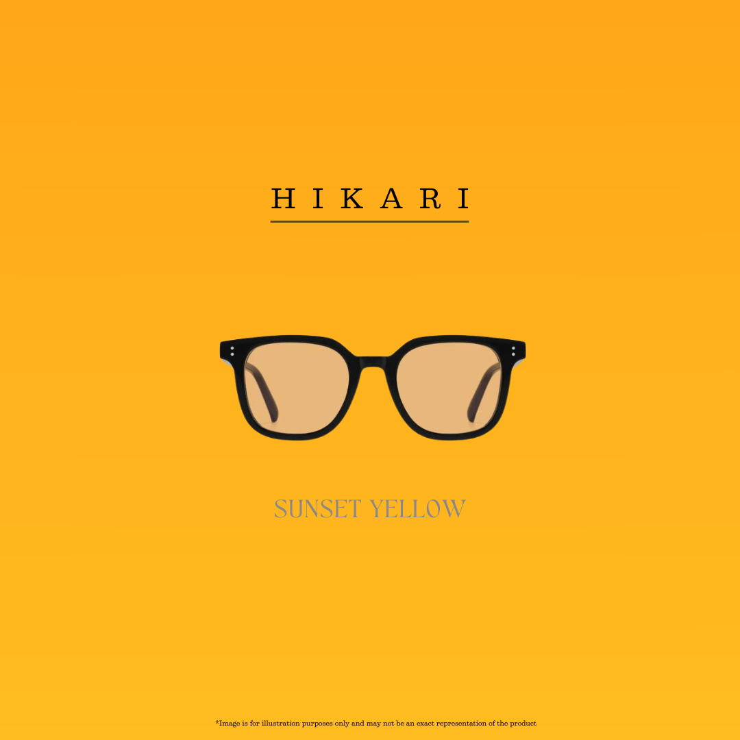 Sunset Yellow Tint Sunglasses | Hikari