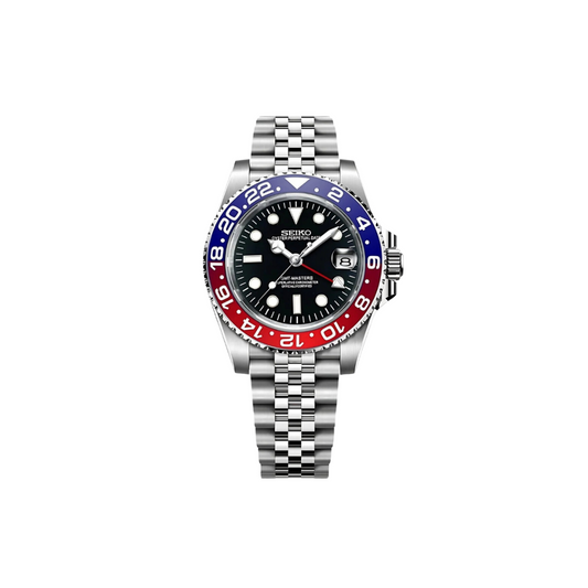 SEIKO MOD GMT PEPSI MEN'S WATCH